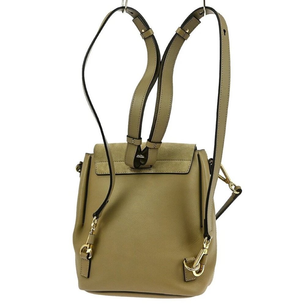 BUYIT Chloe Beige Suede Faye Backpack 031870652 NQ04045 - Picture 2 of 8